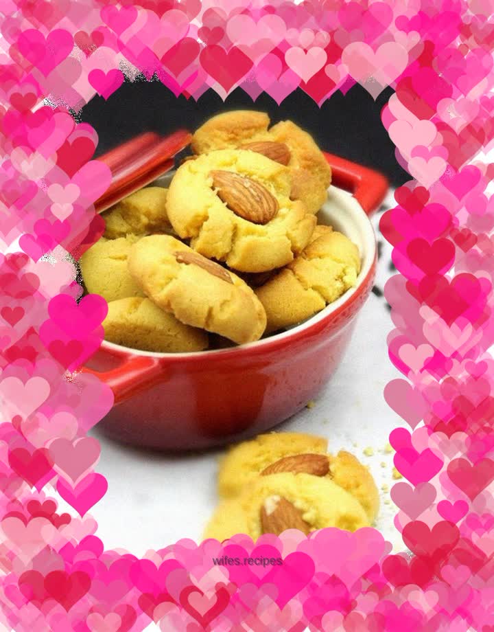 【No butter, no baking powder】Healthy Almond Cookies