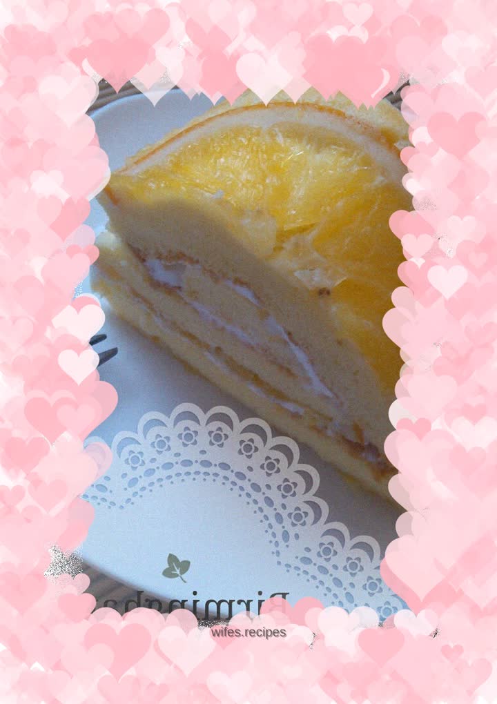 Fruity and refreshing--Orange cake roll