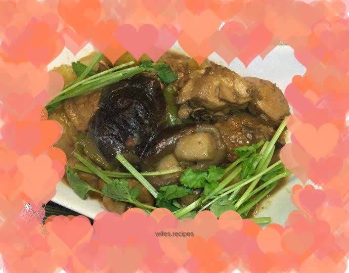 Homemade Potato and Mushroom Stewed Chicken Nuggets