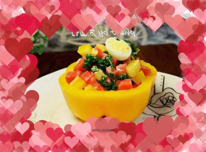 Bell Pepper and Green Salad