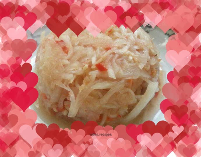 Plum mixed with radish