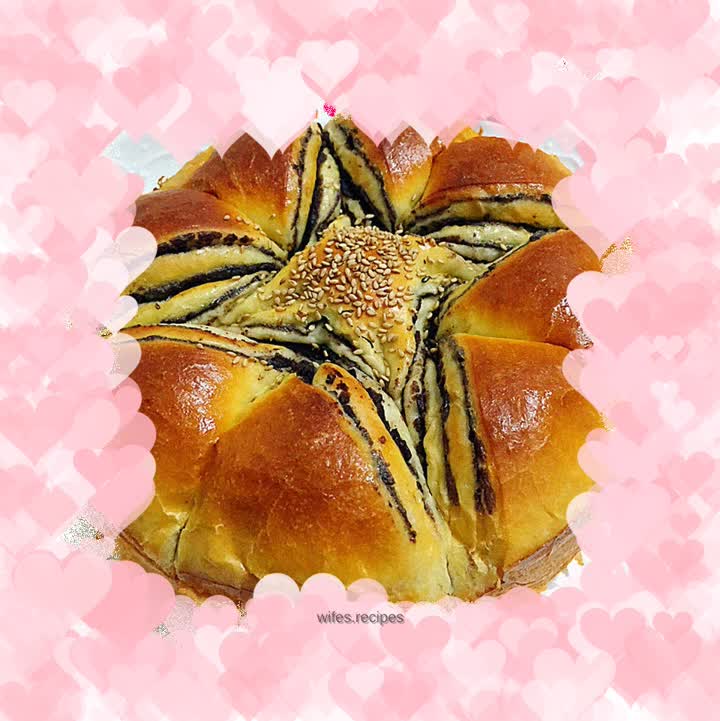 Bean Paste Flower Bread