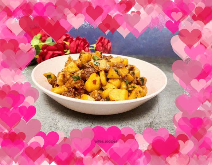 Beef brisket stewed with potatoes