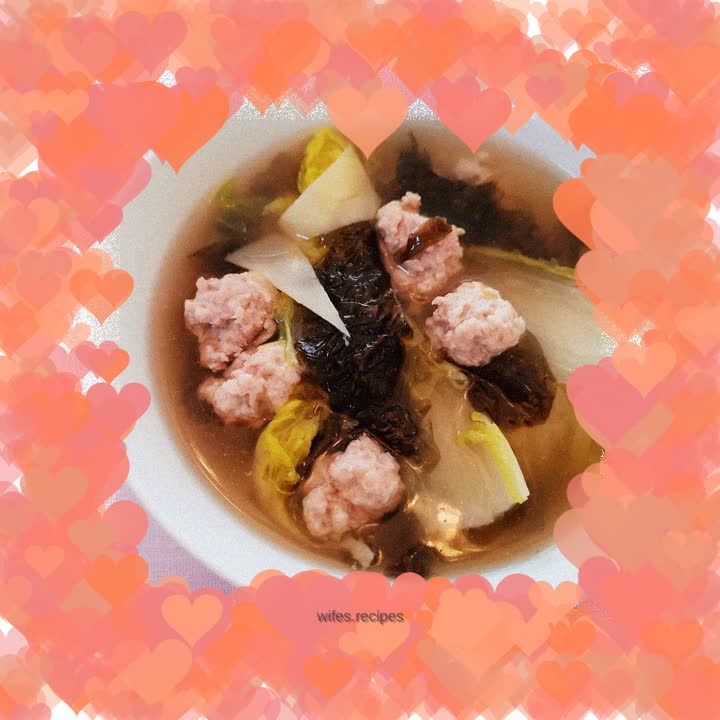 Cabbage Meatball Soup