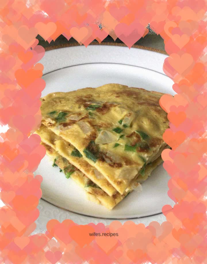Chive egg pancake