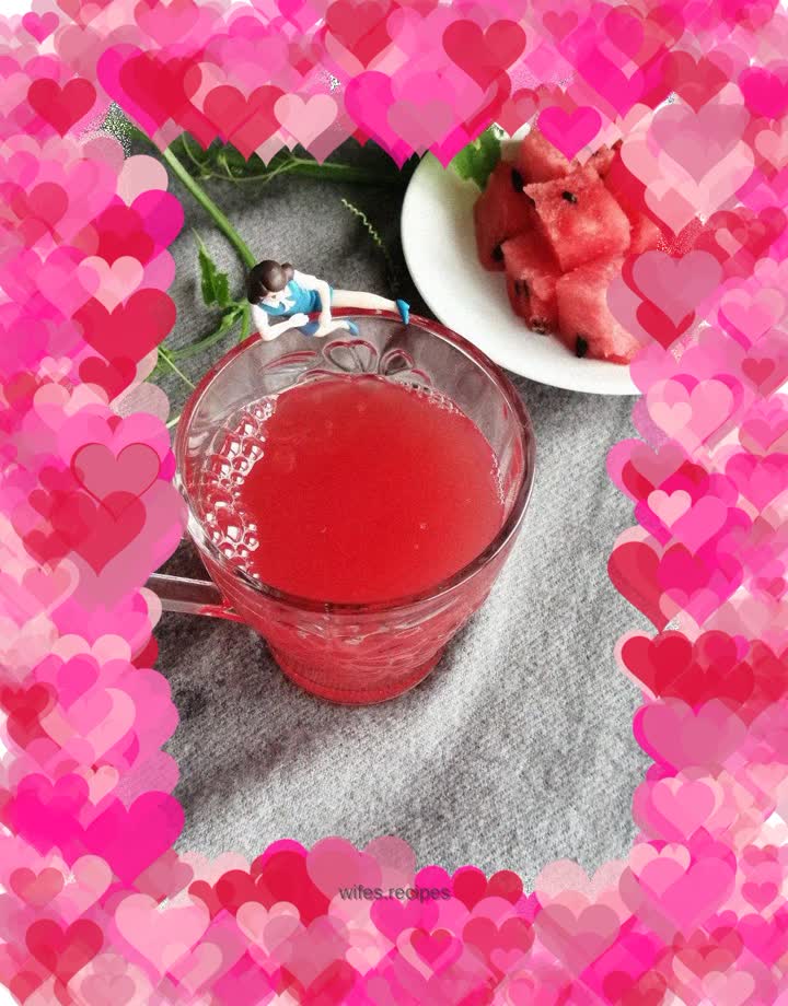 Hand squeezed watermelon juice