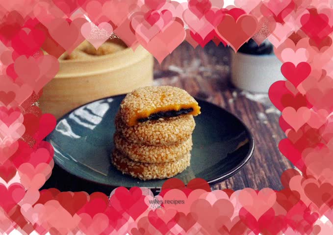 Pumpkin glutinous rice cake