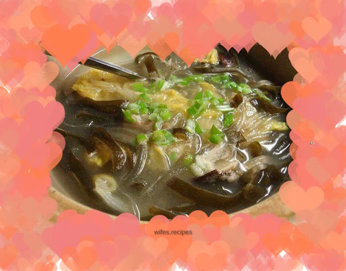 Casserole Cabbage and Seaweed Soup