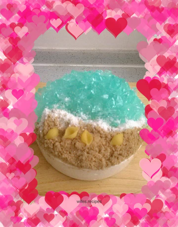 Ocean yogurt mousse cake