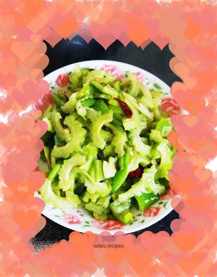 Stir-fried Bitter Gourd with Spicy Peppers