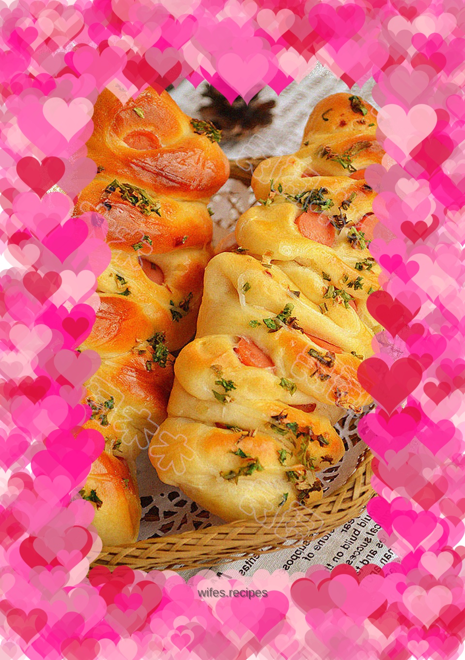 Chives and ham salad dressing bread