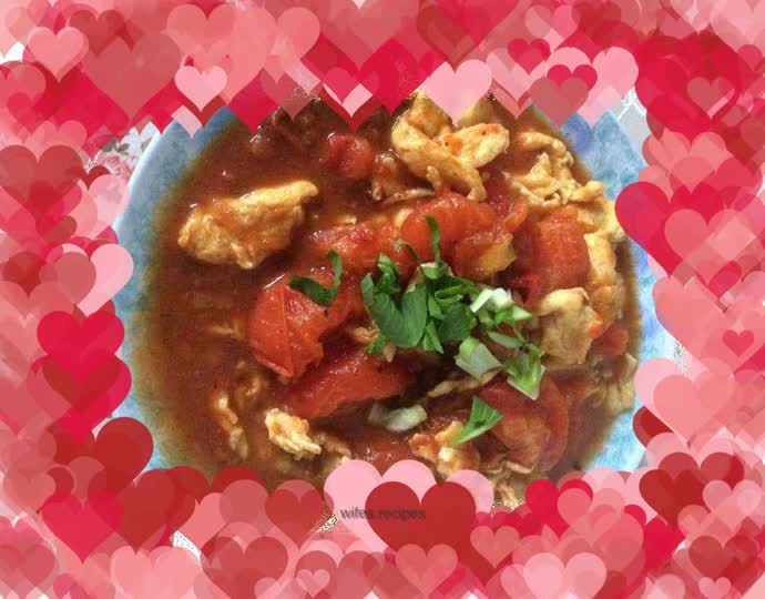 Scrambled eggs with tomatoes