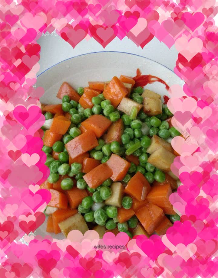 Stir-fried peas