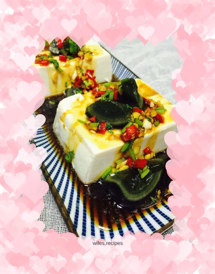Preserved egg tofu
