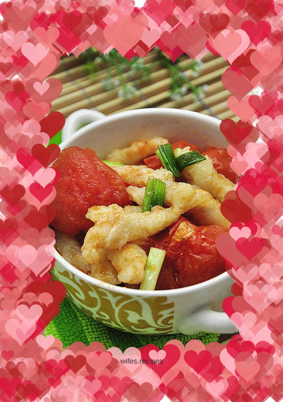 Tomato fish balls