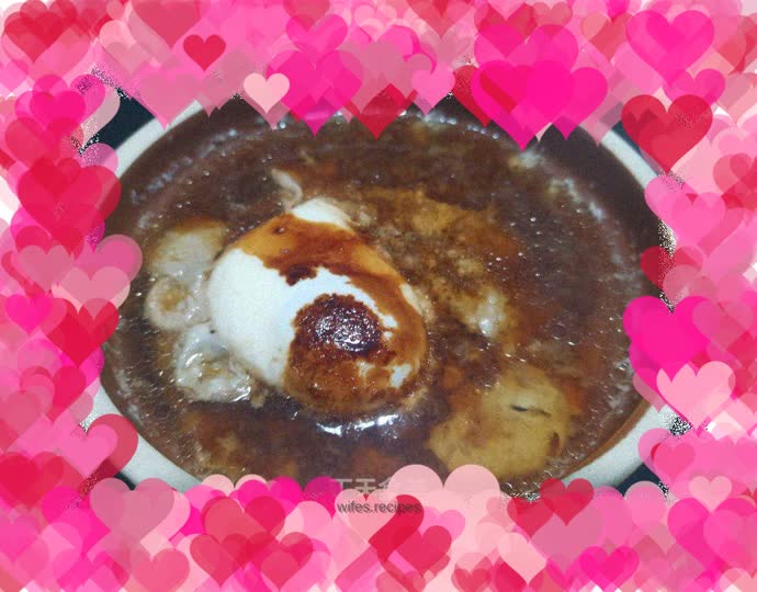 Steamed Egg with Meat Patty