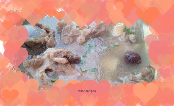 Stewed yam with big bones