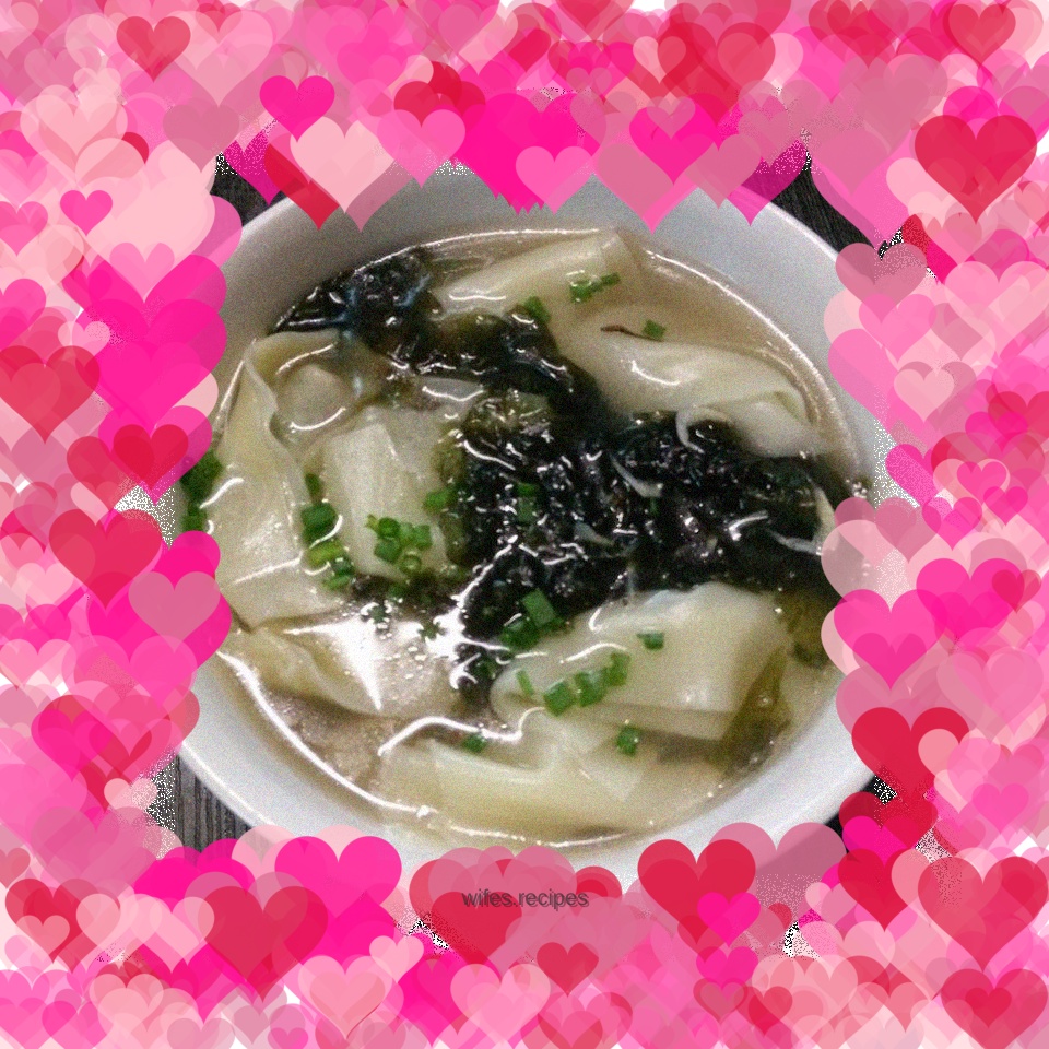 Seaweed and Shrimp Skin Wontons