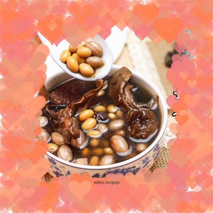 Guangdong Laohuo Soup-Squid, Peanut and Soybean Soup