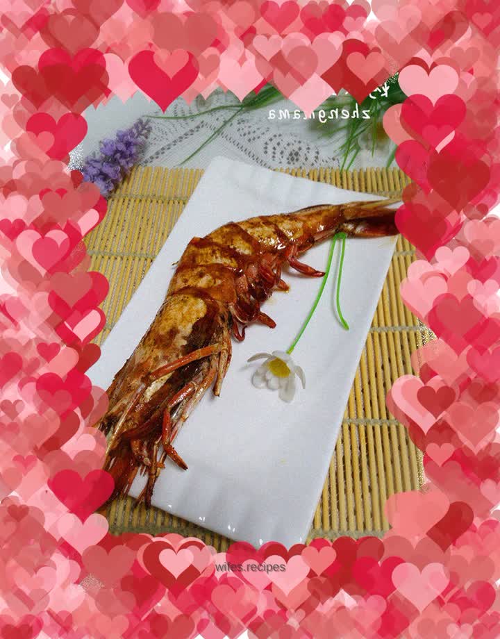 Grilled prawns