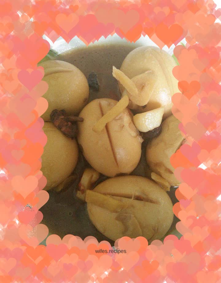 Braised eggs, wine-flavored eggs