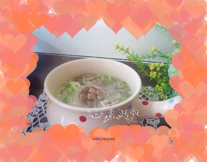 Beef Balls and Enoki Mushroom Soup
