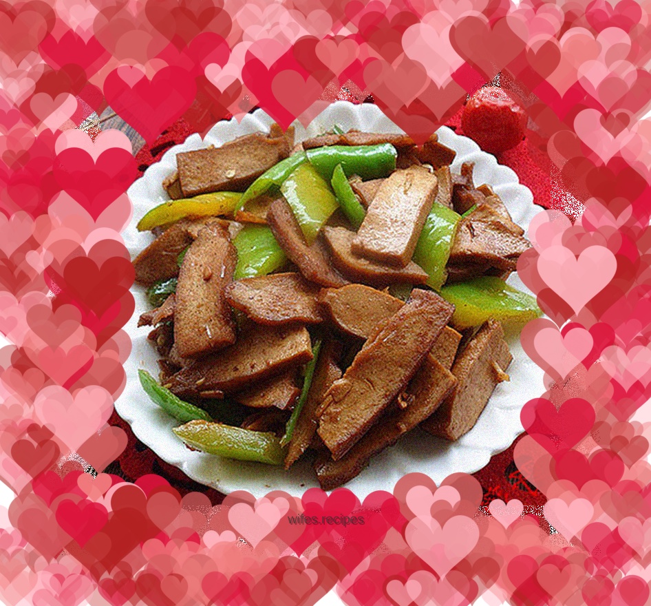 Quick stir-fry - stir-fried dried peppers