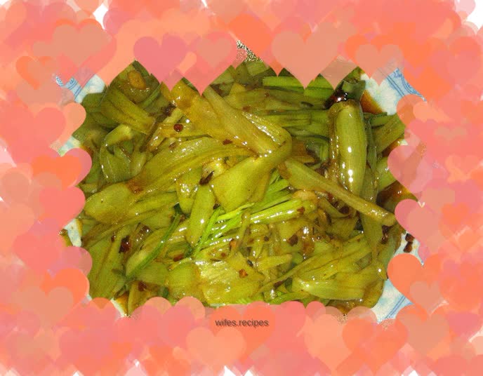 Quick dish: shredded water spinach