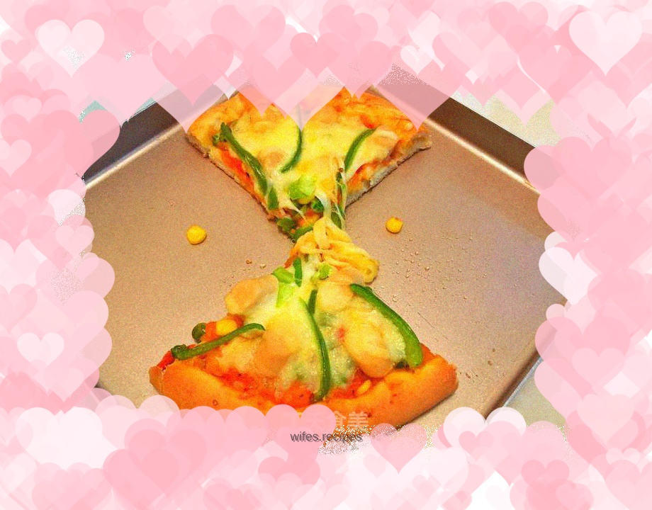 Green Pepper Chicken Sausage Pizza