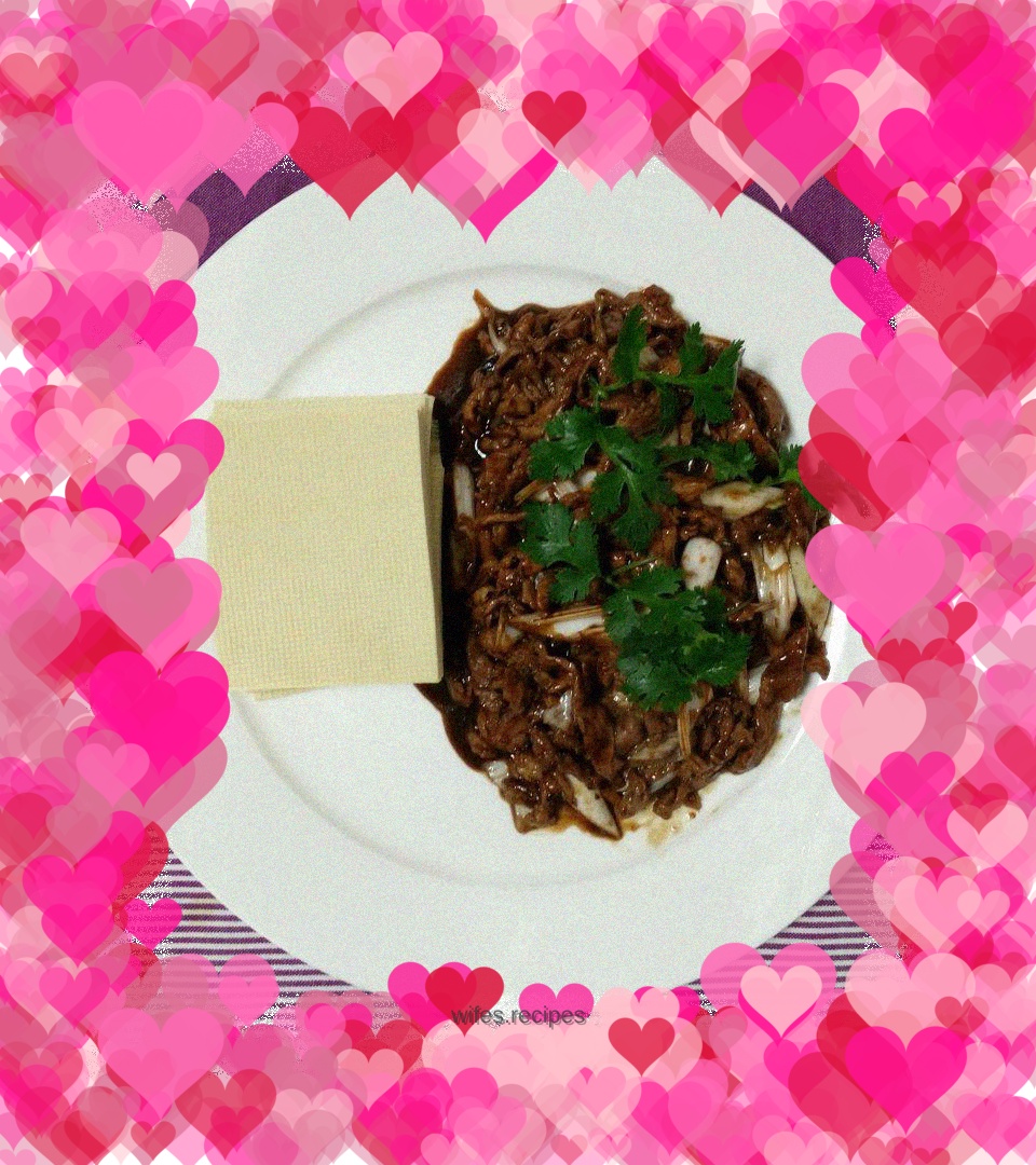 Old Beijing style shredded pork with Beijing sauce