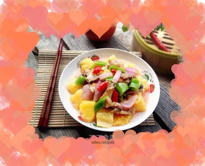 Sweet and sour love-----Fried Chicken with Pineapple
