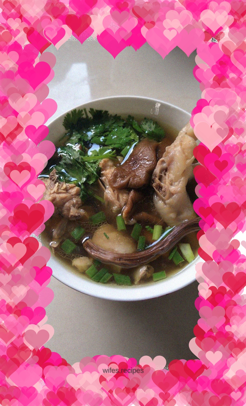 Tea tree mushroom chicken soup