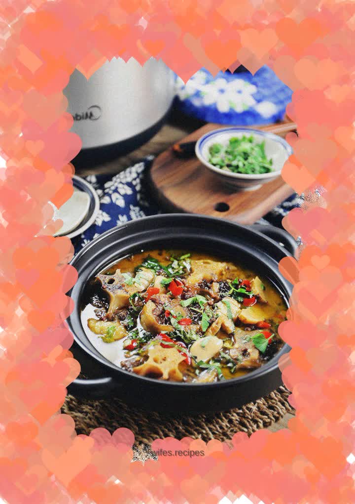 Stewed Oxtail with Patchouli and Pickled Peppers