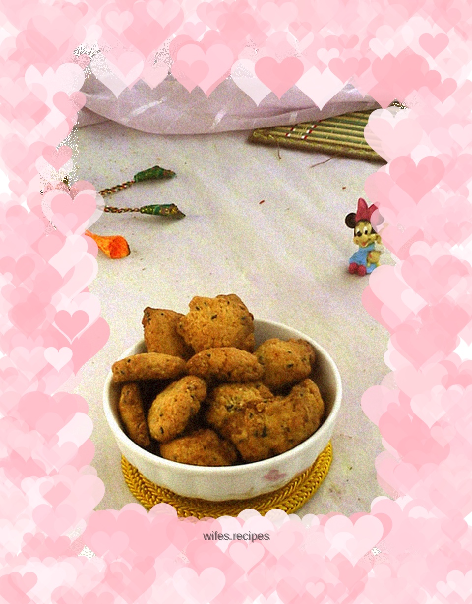 Whole wheat black sesame cookies