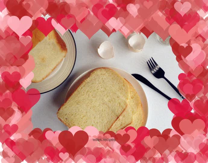 Bread machine version of egg toast