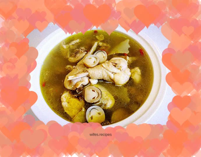 Nourishing Straw Mushroom Chicken Soup