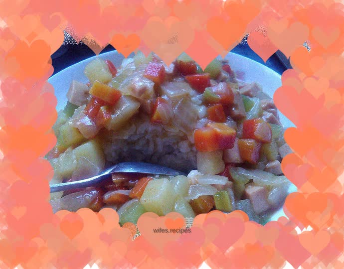 Authentic Indian curry rice