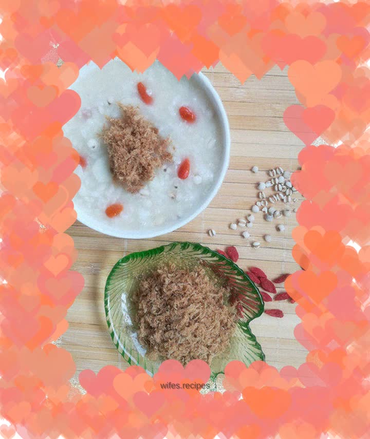 Coix seed whitening porridge