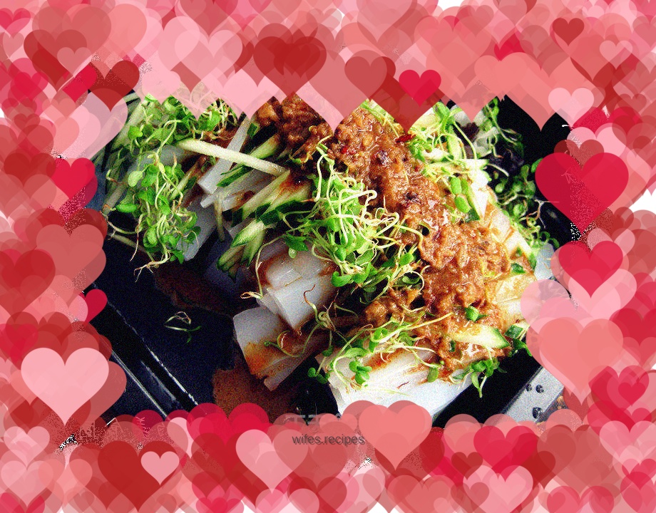 Homemade healthy and delicious---mung bean jelly