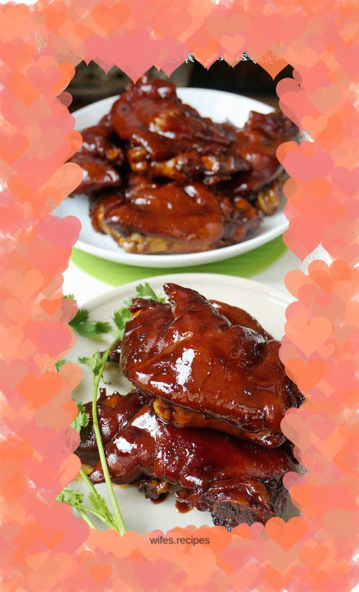 Braised pork trotters