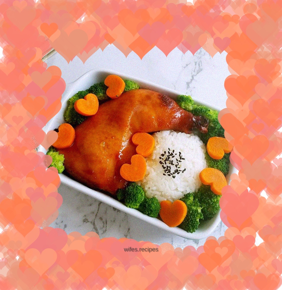 Barbecued Pork Chicken Leg Rice