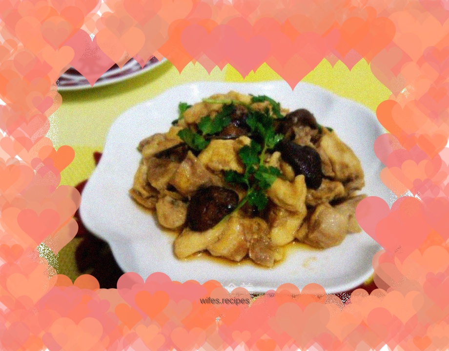Steamed Chicken with Mushrooms