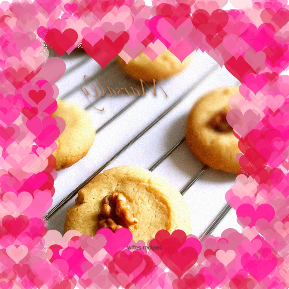 Walnut shortbread without butter