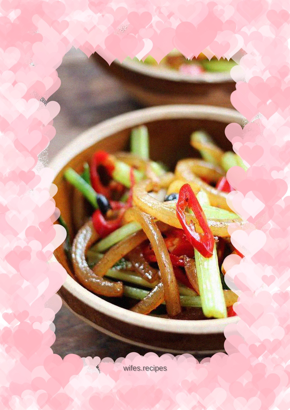 Spicy stir-fried pork skin