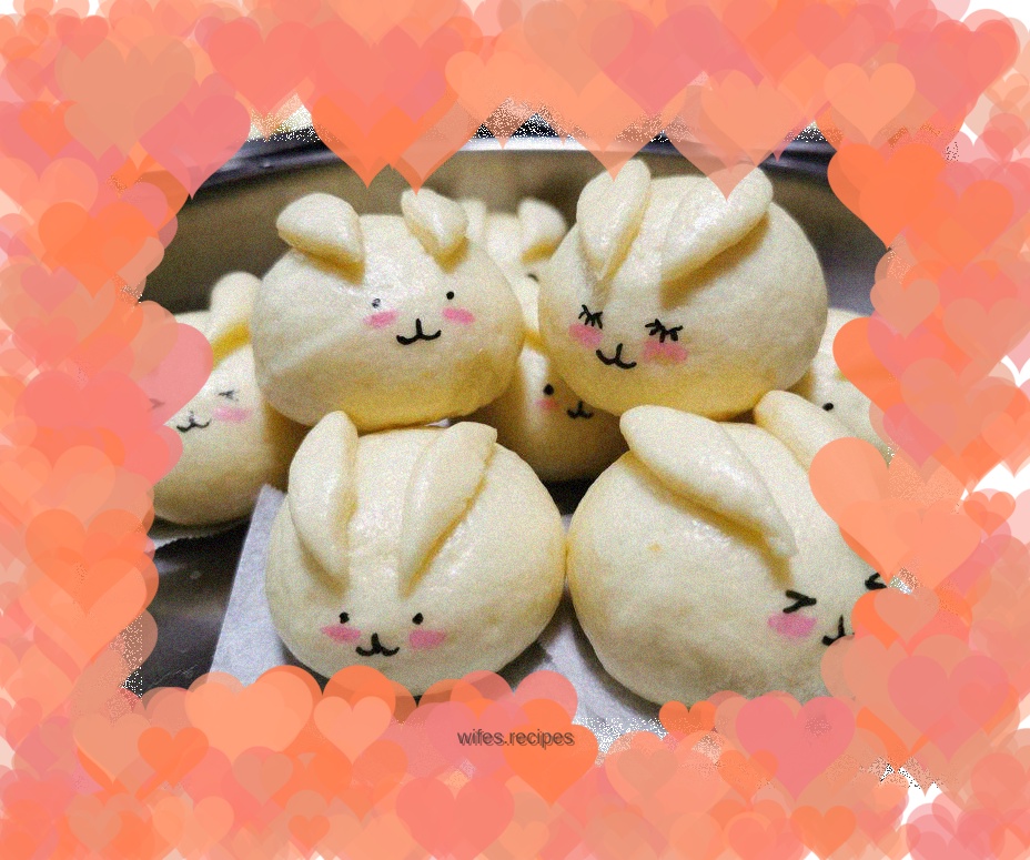 Cute Rabbit Honey Bean Buns