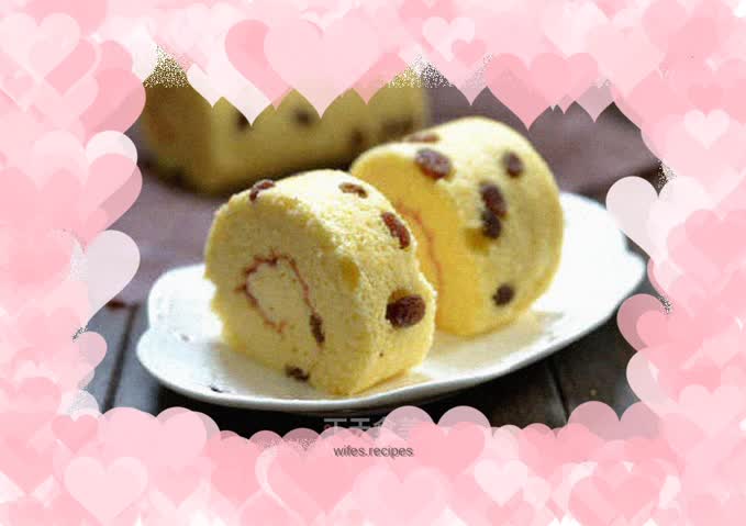 [Tomato Recipe] Raisin Jam Cake Roll-a mouthful of grape seeds, extremely satisfying