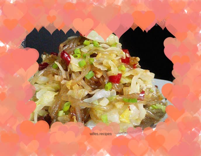 Stir-fried vermicelli with cabbage