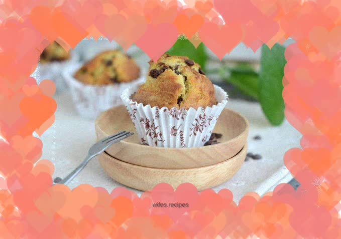 Chocolate Bean Banana Muffins