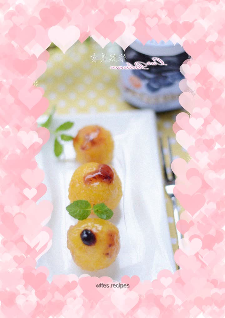 【Amber Yam Blueberry Ball】--replenishing qi, nourishing the lungs and beautifying both