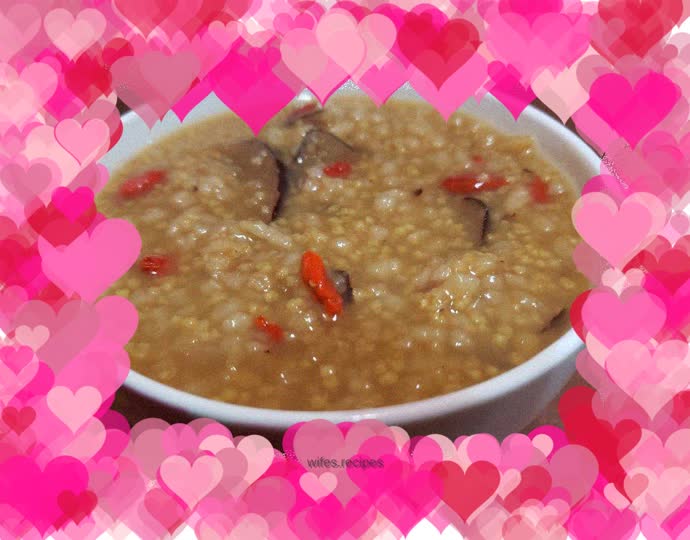 Apple millet porridge